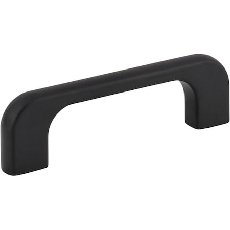 Jeffrey Alexander 3" Center-to-Center Matte Black Alvar Cabinet Pull 264-3MB
